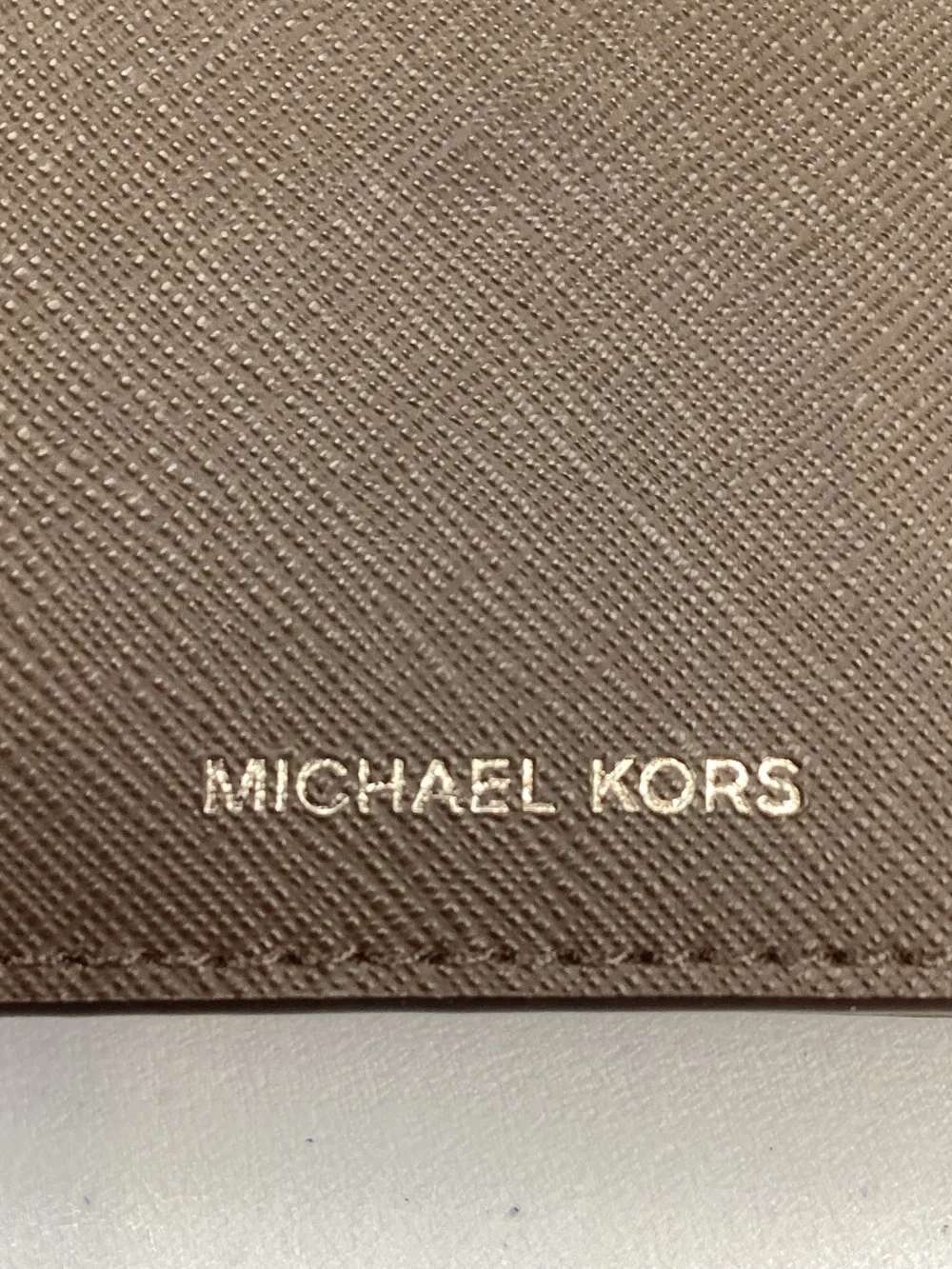 Michael Kors Andy Slim Billfold Wallet Brown Leather New in Box Retail $98